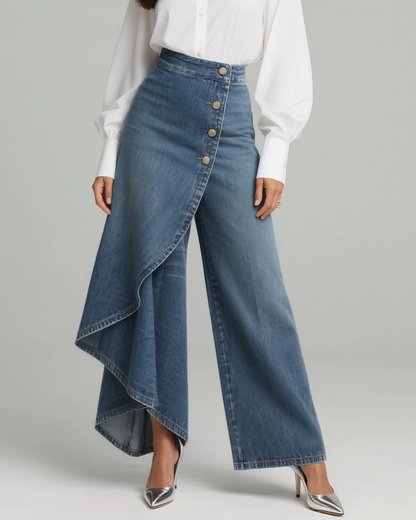 Audrey | Pantalón Cruzado de Mezclilla