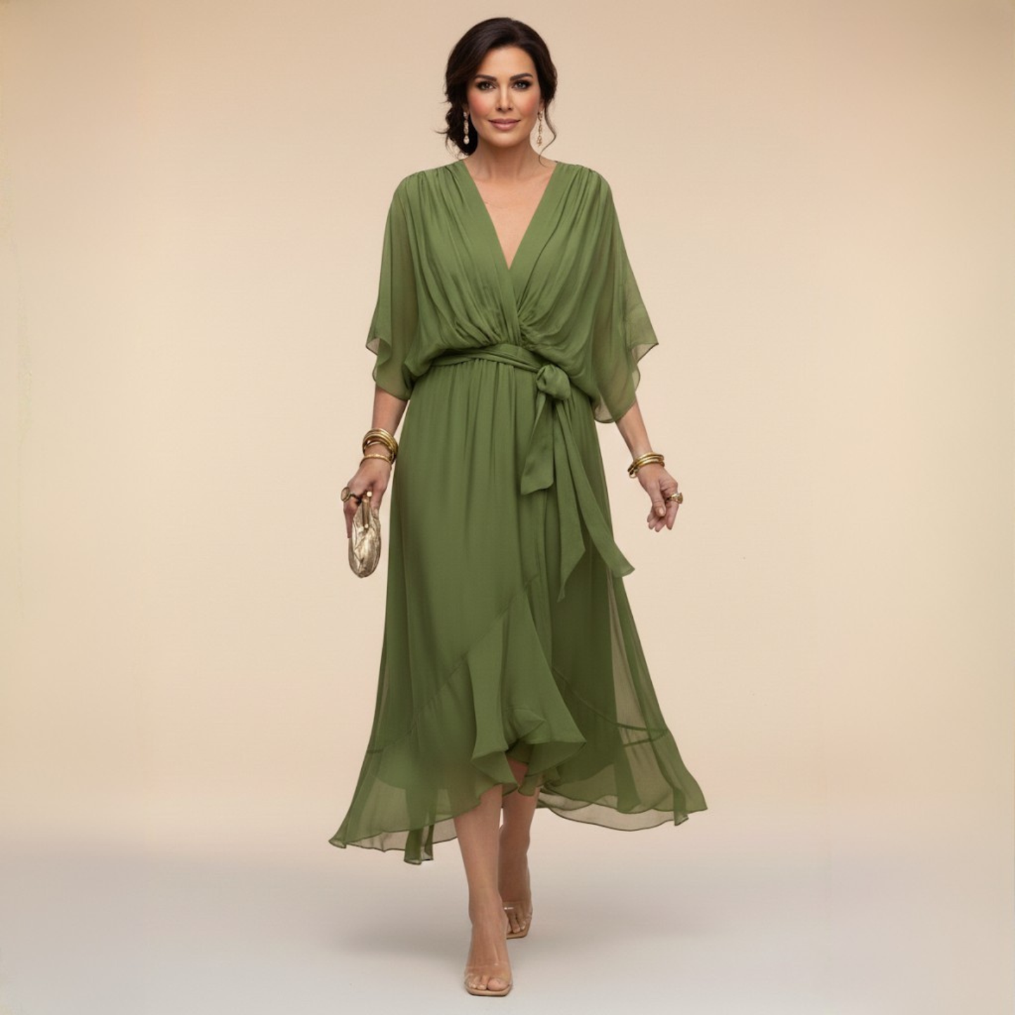 Sarah™ | Vestido Sandra con Cuello en V