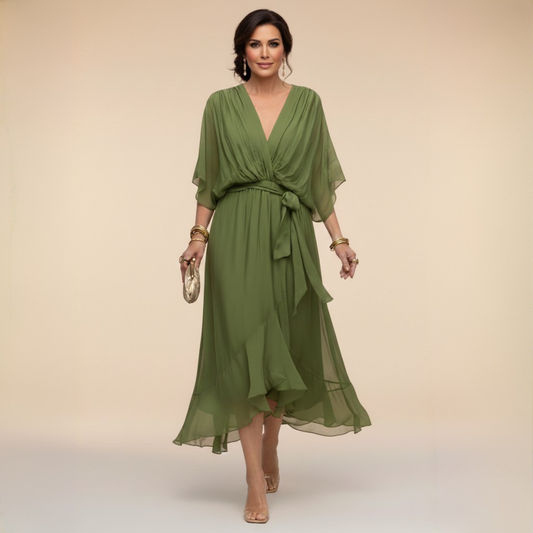 Sarah™ | Vestido Sandra con Cuello en V