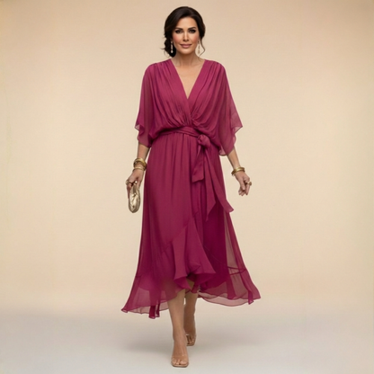 Sarah™ | Vestido Sandra con Cuello en V