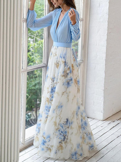 Harper™ | Hermoso Vestido Maxi con Estampado Floral