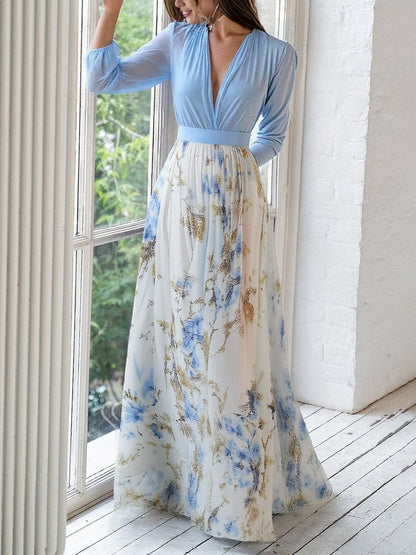 Harper™ | Hermoso Vestido Maxi con Estampado Floral