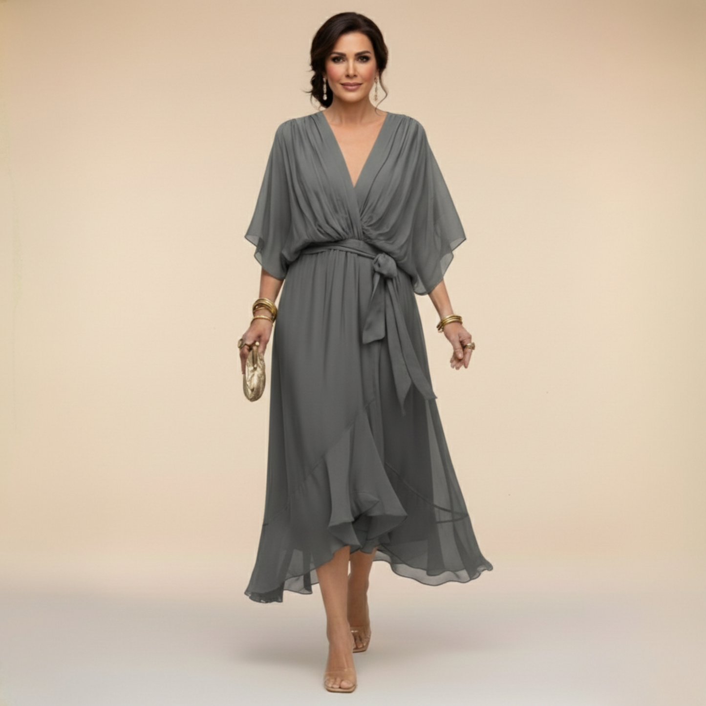 Sarah™ | Vestido Sandra con Cuello en V