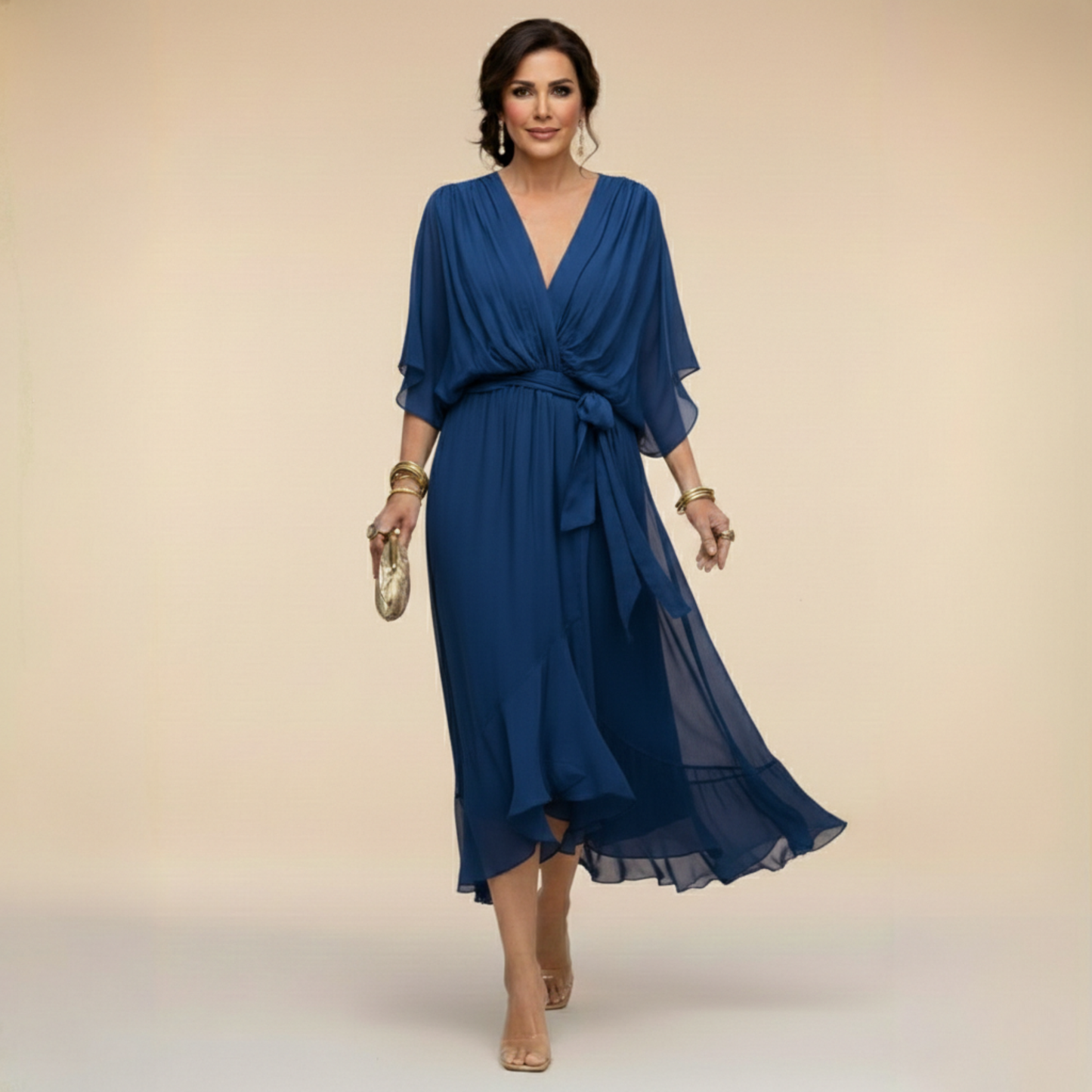 Sarah™ | Vestido Sandra con Cuello en V