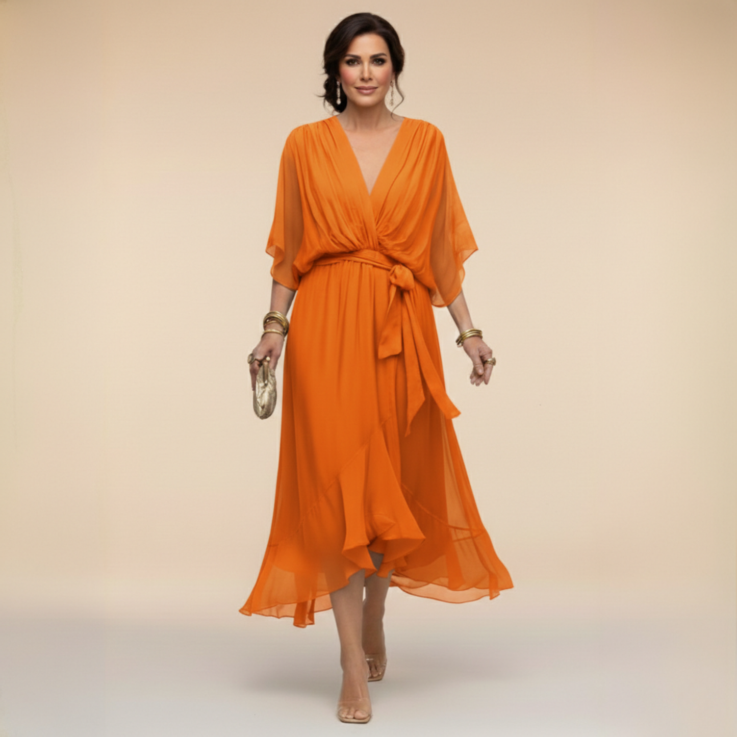 Sarah™ | Vestido Sandra con Cuello en V