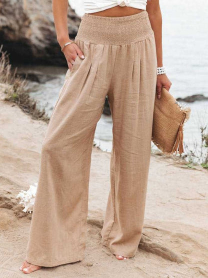 THALIORA – PANTALÓN ANCHO DE LINO REMI