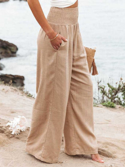 THALIORA – PANTALÓN ANCHO DE LINO REMI