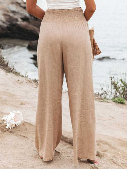 THALIORA – PANTALÓN ANCHO DE LINO REMI