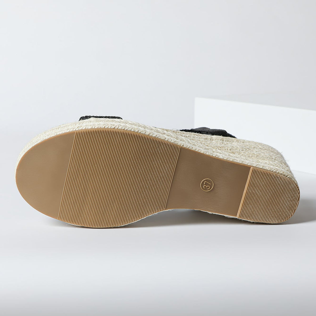 ROZALIA | Sandalias de cuña con acabado trenzado