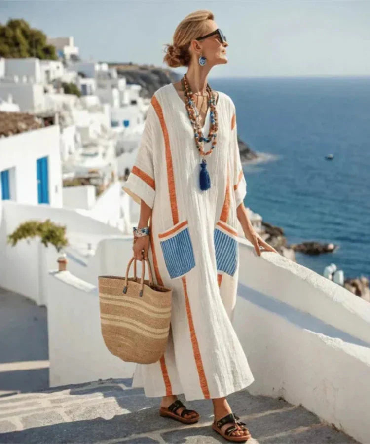 Vera™ Vestido de Flujo Costero