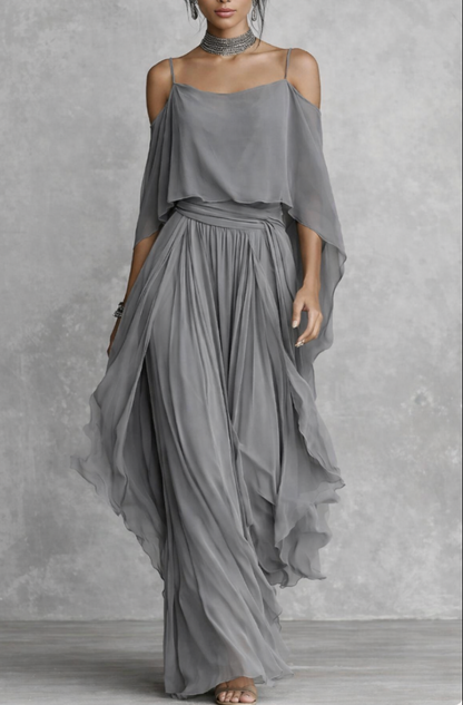 Isabela | Conjunto Fluido Gris