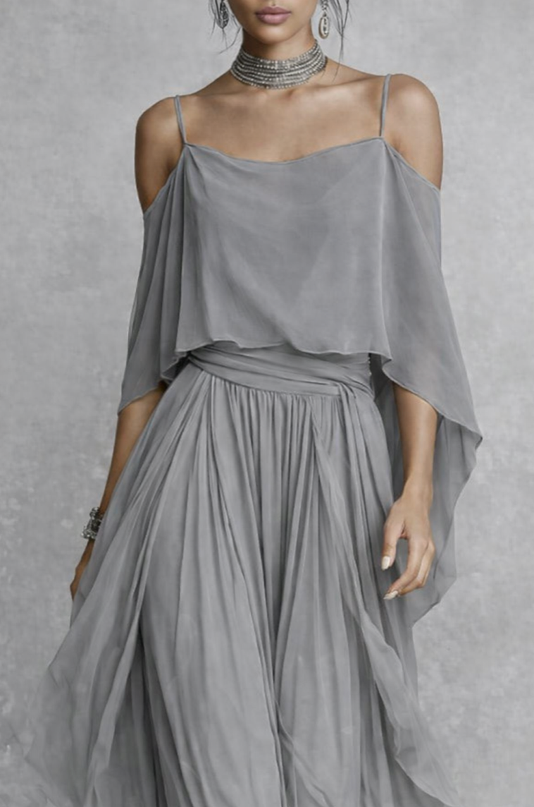 Isabela | Conjunto Fluido Gris