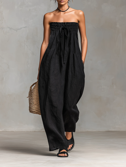 Nina - Jumpsuit Elegante sin Tirantes