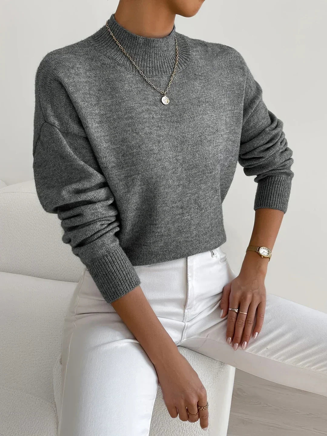 Marilena | Suéter elegante de cuello alto
