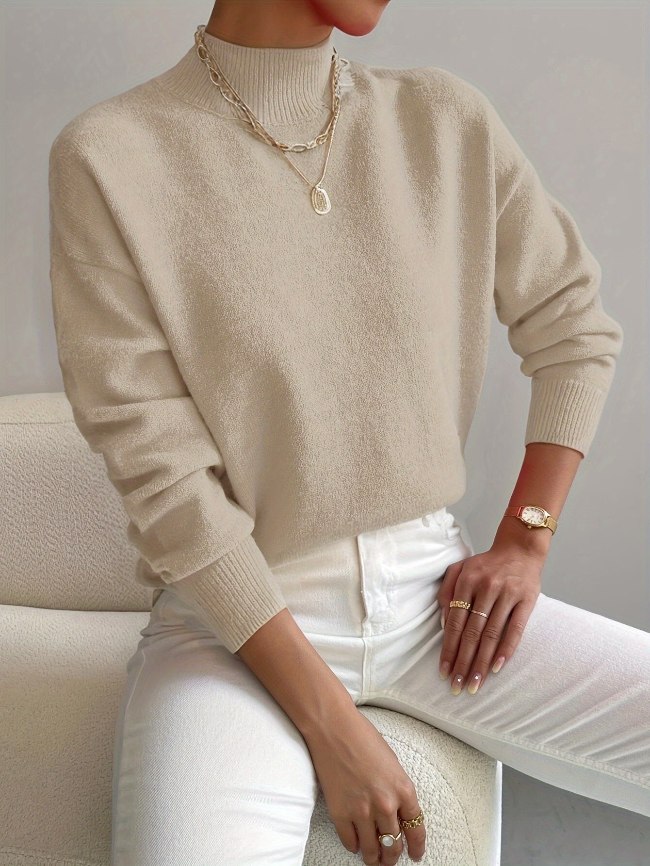 Marilena | Suéter elegante de cuello alto