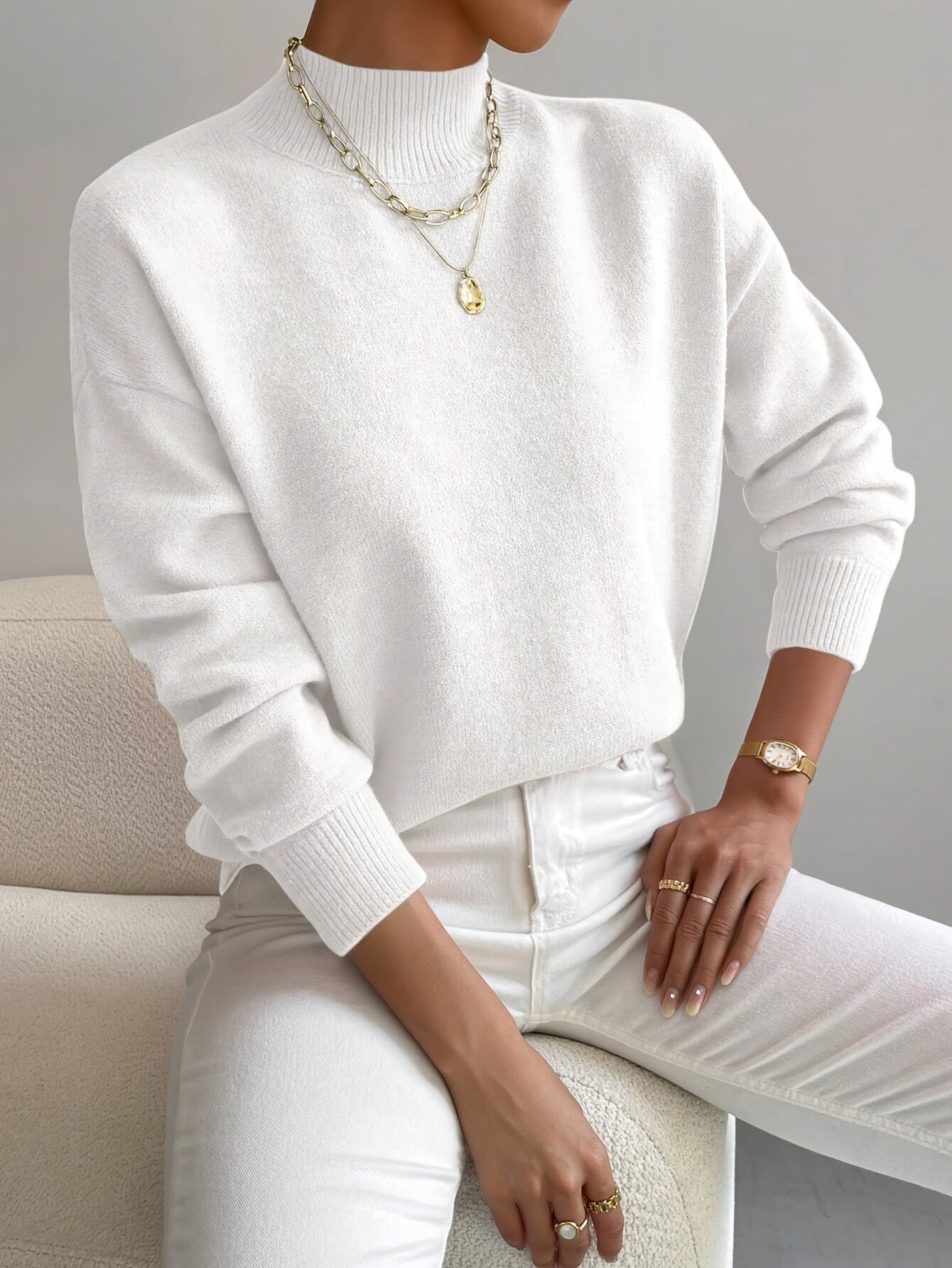 Marilena | Suéter elegante de cuello alto