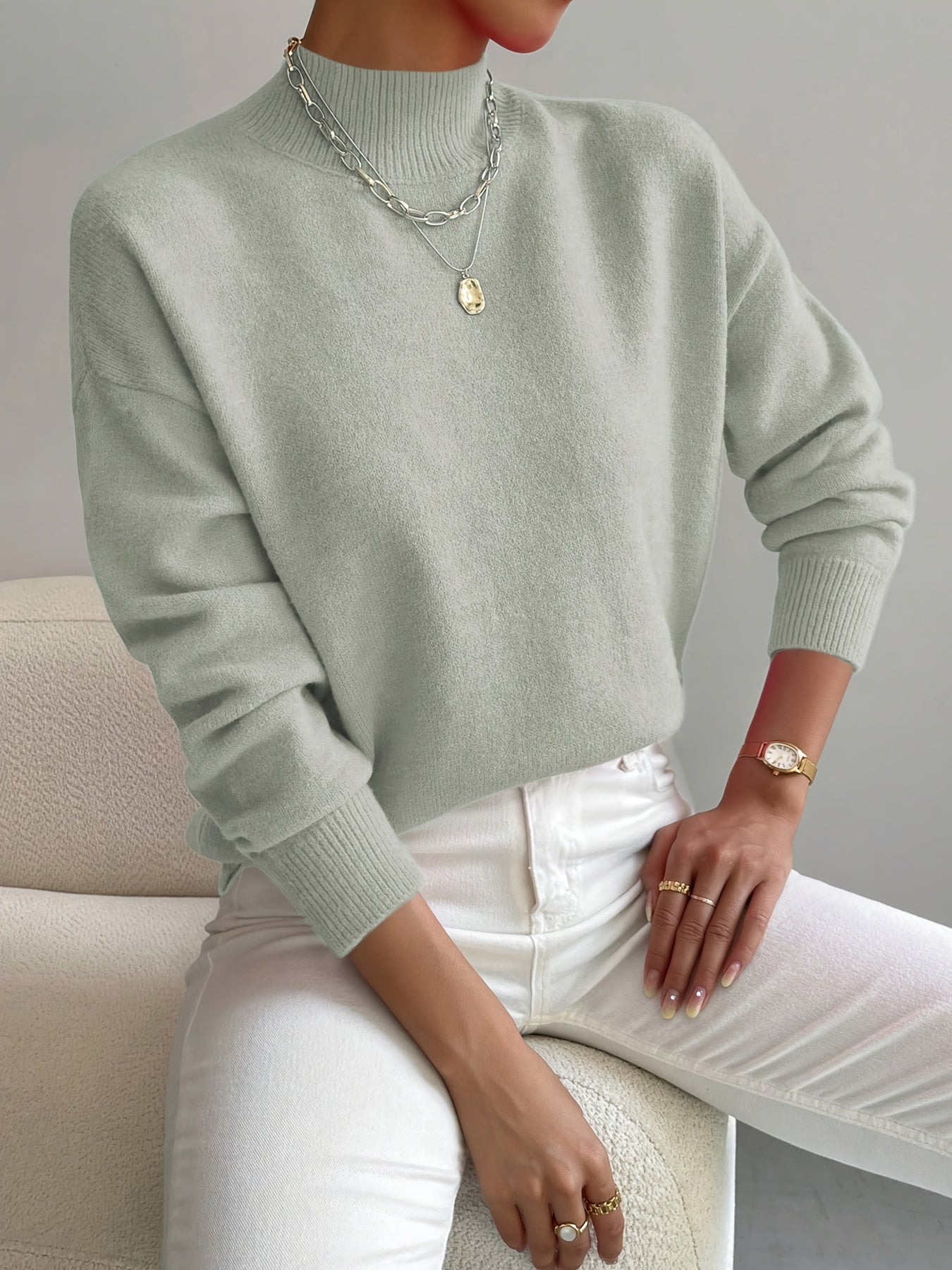 Marilena | Suéter elegante de cuello alto