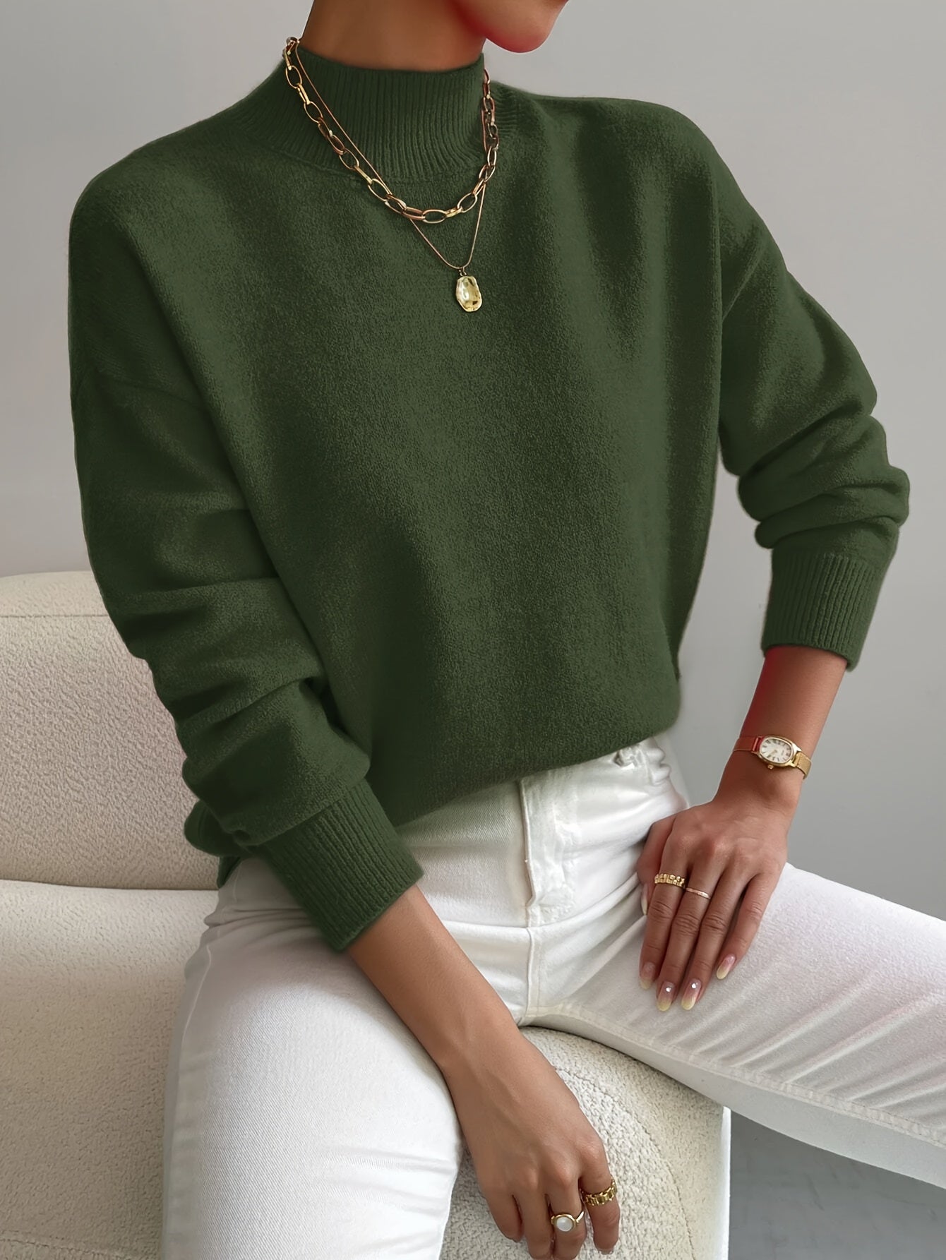 Marilena | Suéter elegante de cuello alto